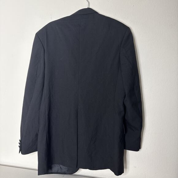 Pierre Balmain Tuxedo Jacket Blazer Men 42S Black 100% Wool Formal Wedding Satin - Picture 3 of 11